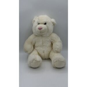 Build-A-Bear All White Stuffed Bear 14" Plush - Vintage & Retired